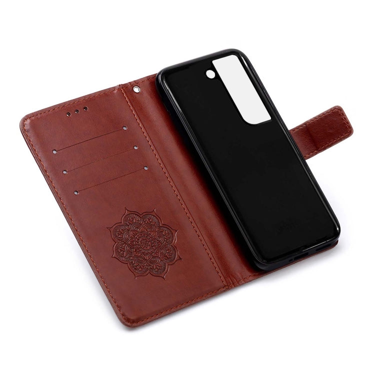 For Samsung Galaxy S22 5G Dream Catcher Printing Horizontal Flip Leather Phone Case