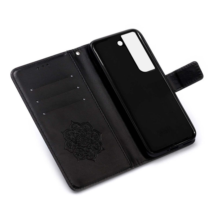 For Samsung Galaxy S22 5G Dream Catcher Printing Horizontal Flip Leather Phone Case