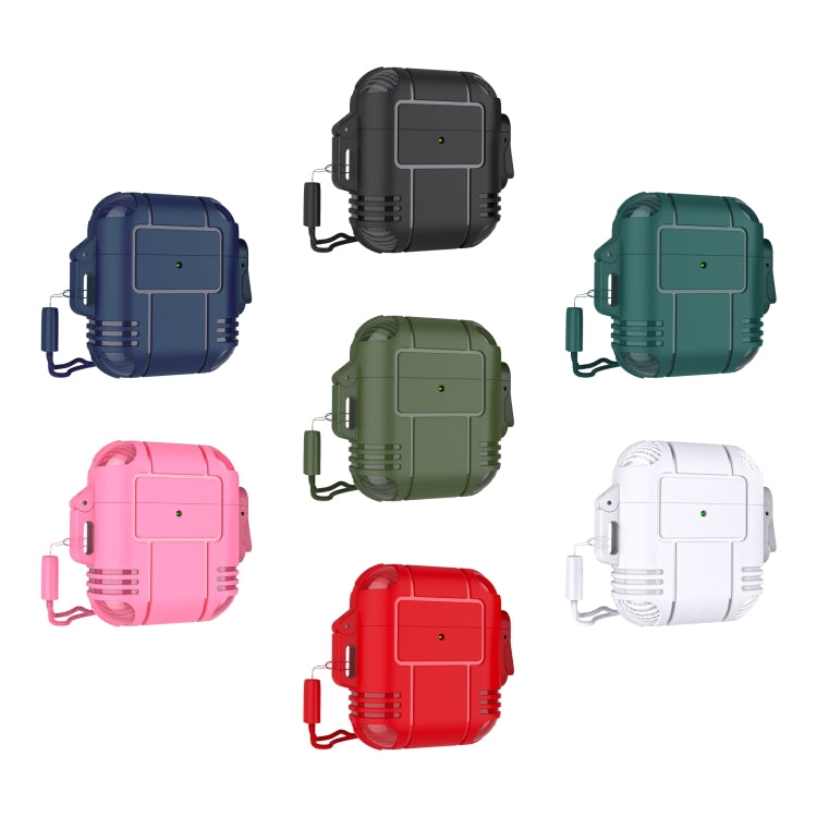 TPU Anti-full Earphone Protective Case with Lanyard For AirPods 1 / 2