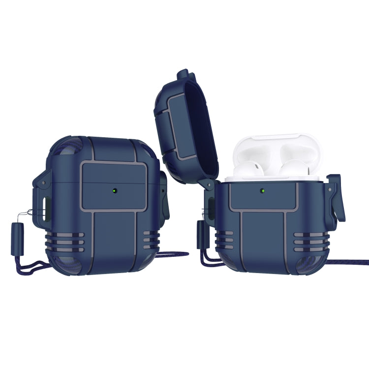 TPU Anti-full Earphone Protective Case with Lanyard For AirPods 1 / 2