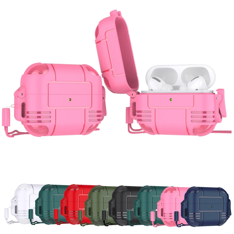 TPU Anti-full Earphone Protective Case with Lanyard For AirPods Pro