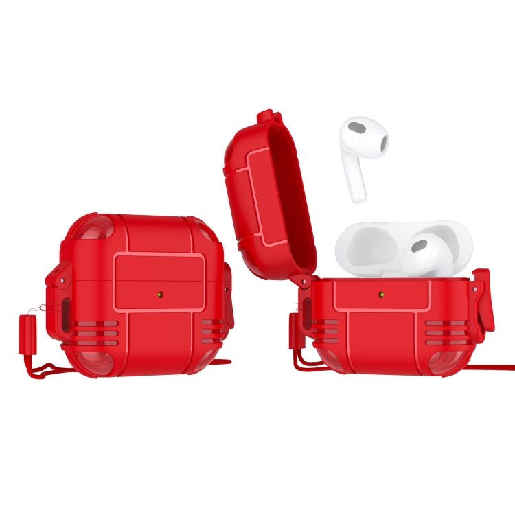 TPU Anti-full Earphone Protective Case with Lanyard For AirPods 3