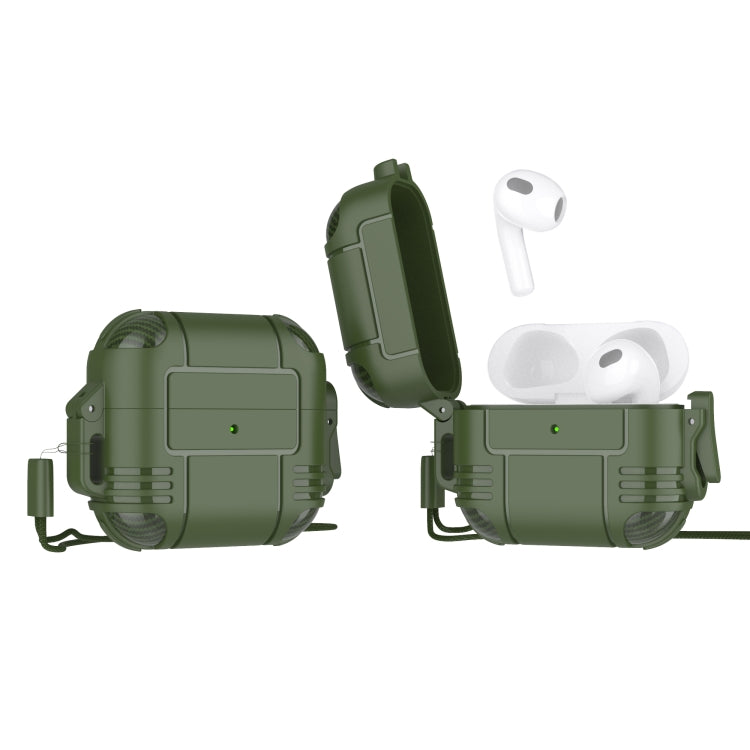 TPU Anti-full Earphone Protective Case with Lanyard For AirPods 3