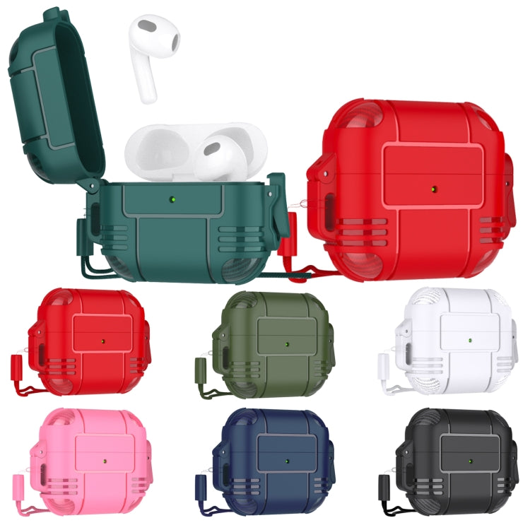 TPU Anti-full Earphone Protective Case with Lanyard For AirPods 3