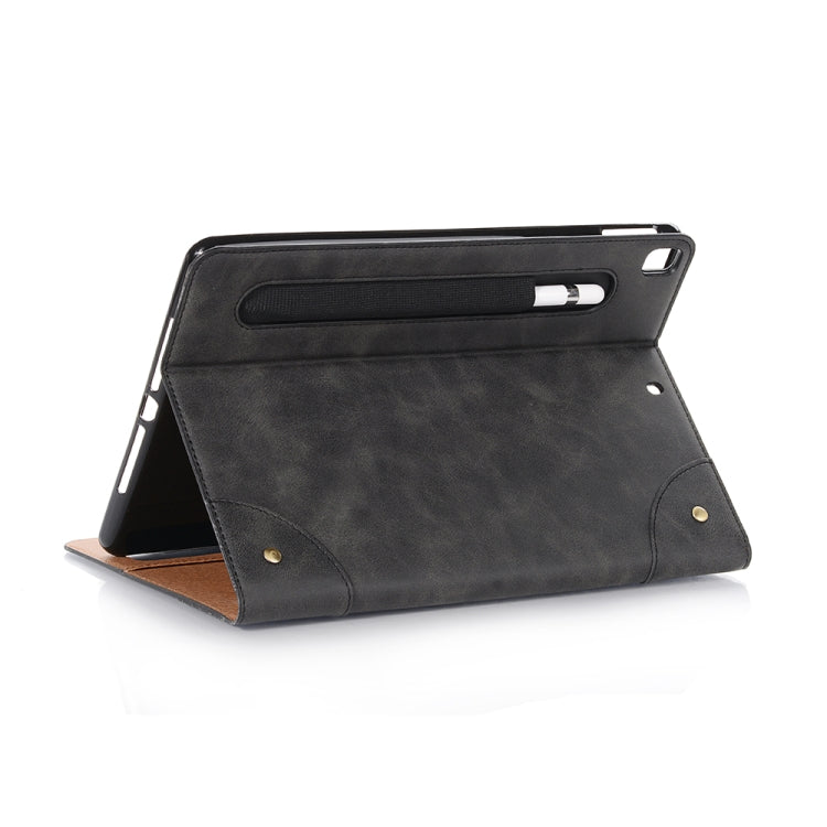 For iPad 10.2 / 10.5 Retro Book Style Horizontal Flip Leather Case with Holder & Card Slots & Wallet