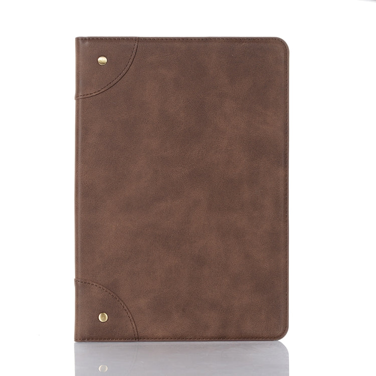 For iPad 10.2 / 10.5 Retro Book Style Horizontal Flip Leather Case with Holder & Card Slots & Wallet