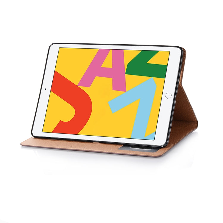 For iPad 10.2 / 10.5 Retro Book Style Horizontal Flip Leather Case with Holder & Card Slots & Wallet