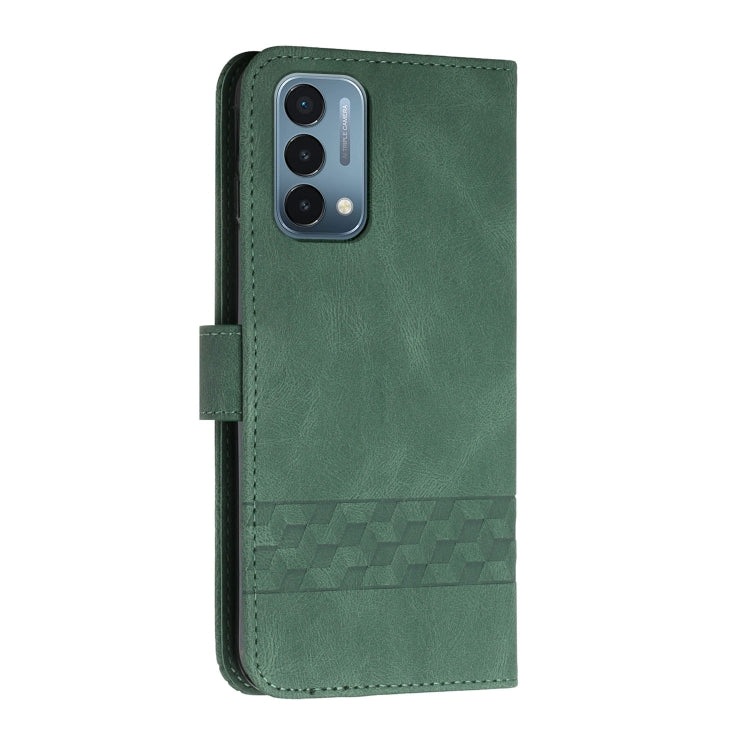 Cubic Skin Feel Flip Leather Phone Case For OnePlus Nord N200 5G