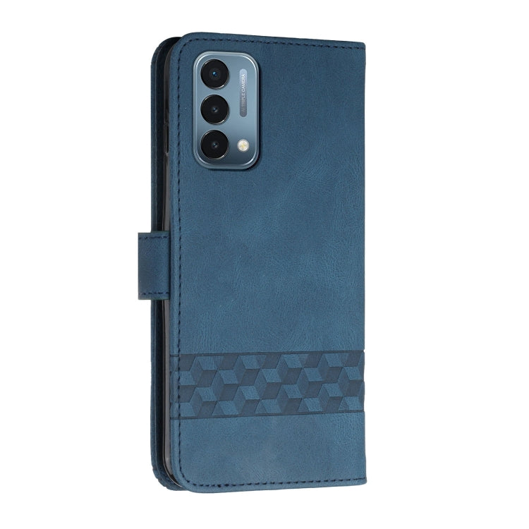 Cubic Skin Feel Flip Leather Phone Case For OnePlus Nord N200 5G