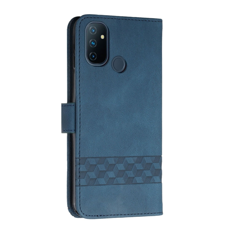 Cubic Skin Feel Flip Leather Phone Case For OnePlus Nord N10 5G