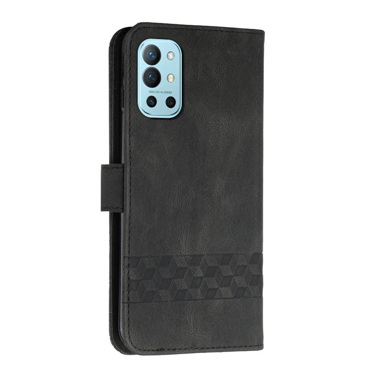 Cubic Skin Feel Flip Leather Phone Case For OnePlus 9R Pro