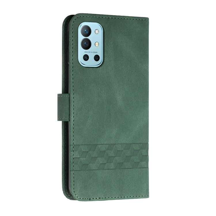 Cubic Skin Feel Flip Leather Phone Case For OnePlus 9R Pro
