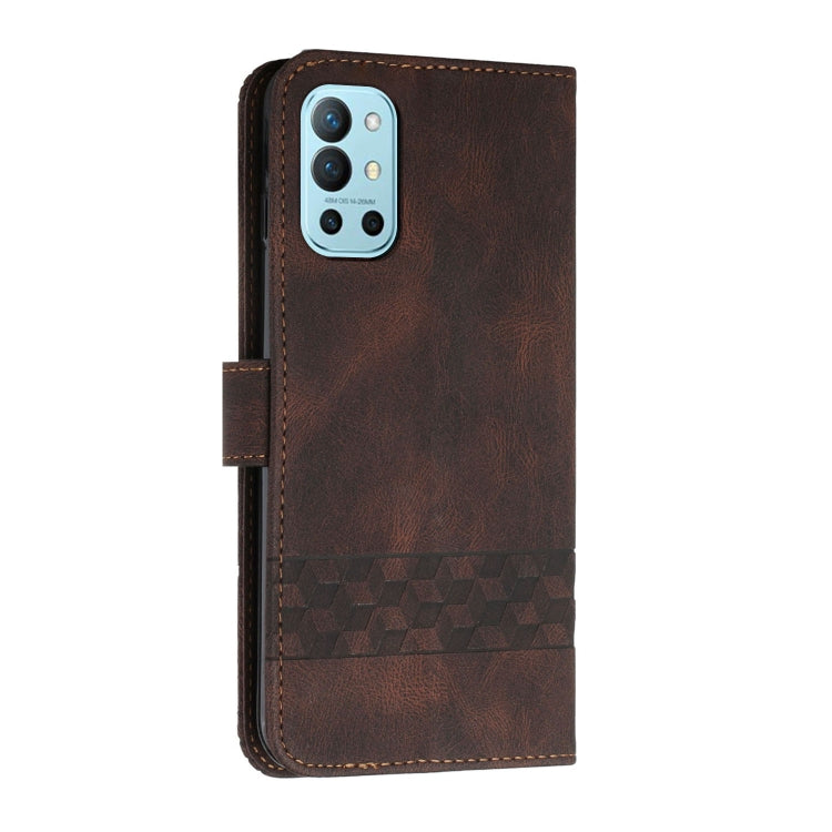 Cubic Skin Feel Flip Leather Phone Case For OnePlus 9R Pro