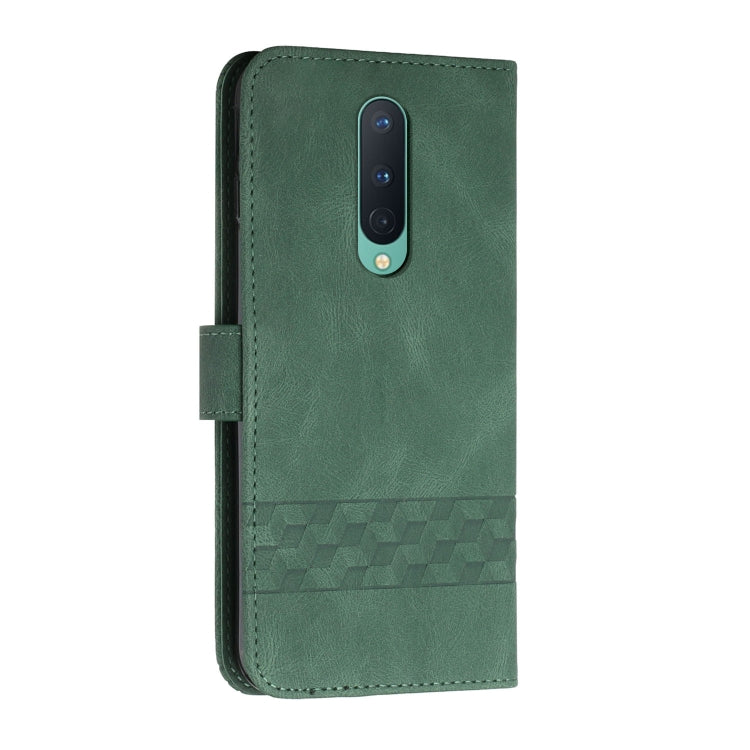 Cubic Skin Feel Flip Leather Phone Case For OnePlus 8