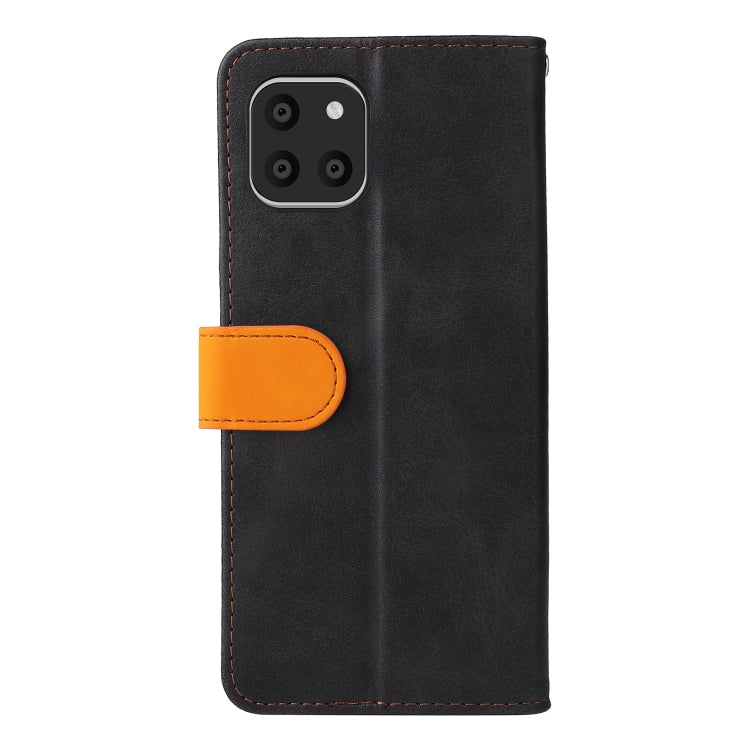 For Samsung Galaxy A03 Global Stitching-Color Flip Leather Phone Case with Holder