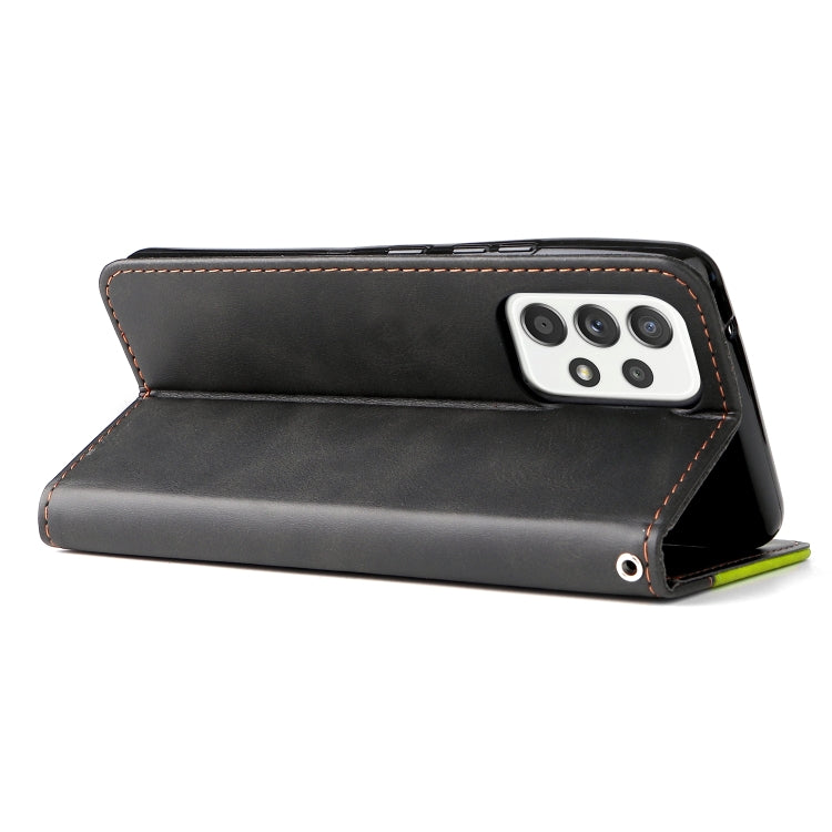 For Samsung Galaxy A53 5G Stitching-Color Flip Leather Phone Case with Holder