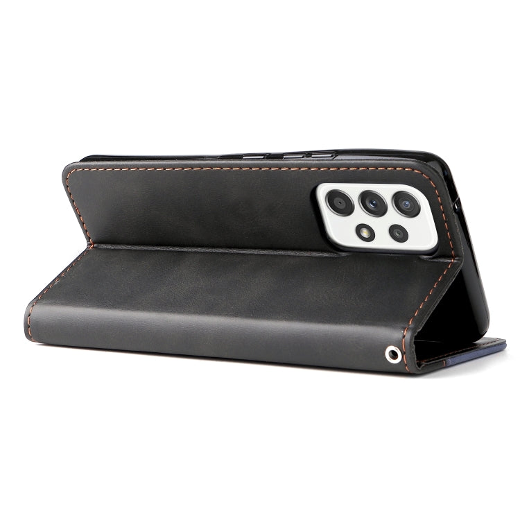 For Samsung Galaxy A53 5G Stitching-Color Flip Leather Phone Case with Holder
