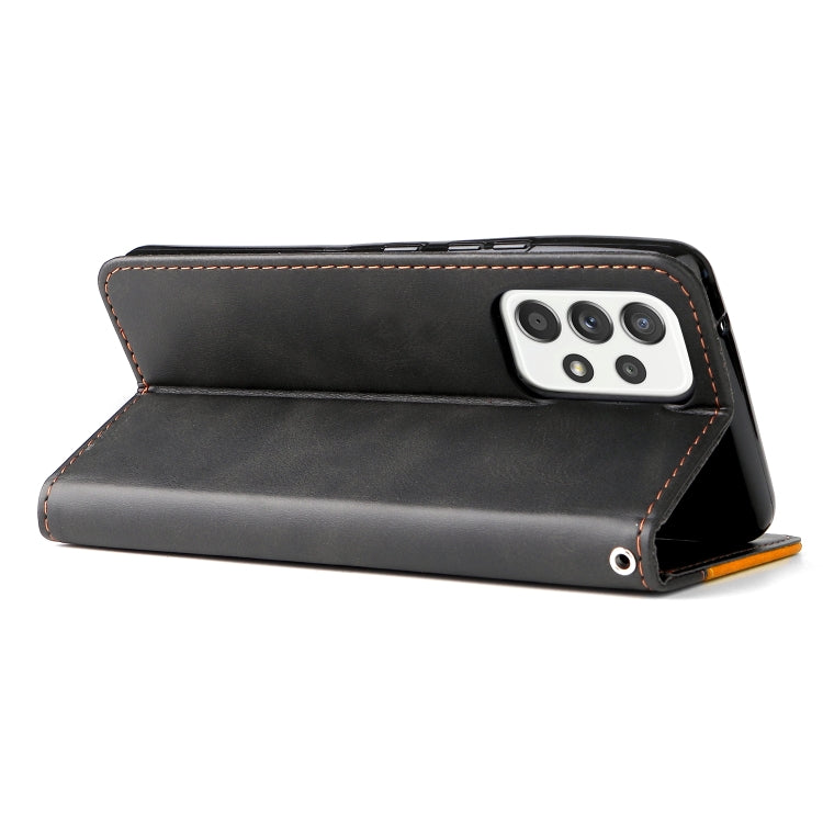 For Samsung Galaxy A53 5G Stitching-Color Flip Leather Phone Case with Holder