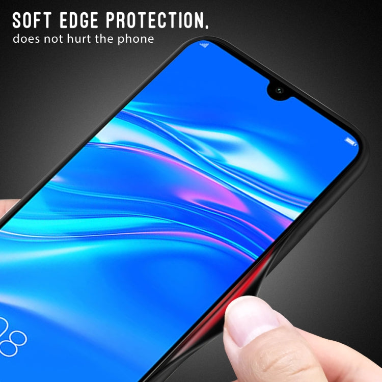 For Huawei Enjoy 9 Plus / Y9 2019 Texture Gradient Glass Protective Case