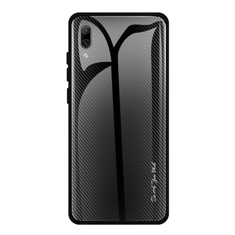 For Huawei Enjoy 9 Plus / Y9 2019 Texture Gradient Glass Protective Case