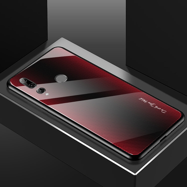 For Huawei Enjoy 9s / Honor 10i / 20i / 20 Lite / P Smart Plus 2019 / Maimang 8 Texture Gradient Glass Protective Case
