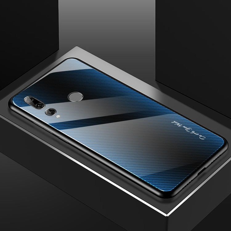 For Huawei Enjoy 9s / Honor 10i / 20i / 20 Lite / P Smart Plus 2019 / Maimang 8 Texture Gradient Glass Protective Case