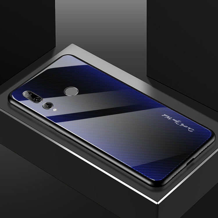 For Huawei Enjoy 9s / Honor 10i / 20i / 20 Lite / P Smart Plus 2019 / Maimang 8 Texture Gradient Glass Protective Case