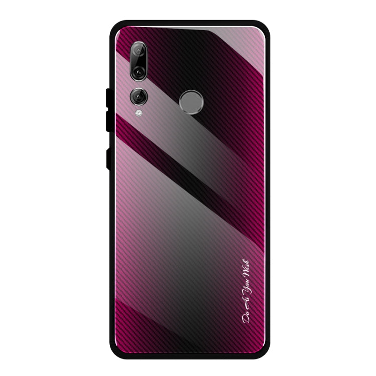 For Huawei Enjoy 9s / Honor 10i / 20i / 20 Lite / P Smart Plus 2019 / Maimang 8 Texture Gradient Glass Protective Case