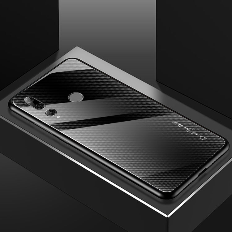 For Huawei Enjoy 9s / Honor 10i / 20i / 20 Lite / P Smart Plus 2019 / Maimang 8 Texture Gradient Glass Protective Case