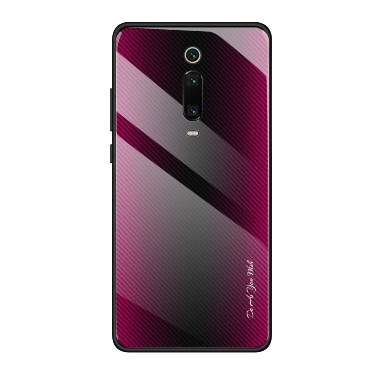 For Xiaomi Redmi K20 / K20 Pro / 9T Texture Gradient Glass Protective Case