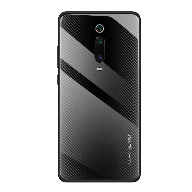 For Xiaomi Redmi K20 / K20 Pro / 9T Texture Gradient Glass Protective Case