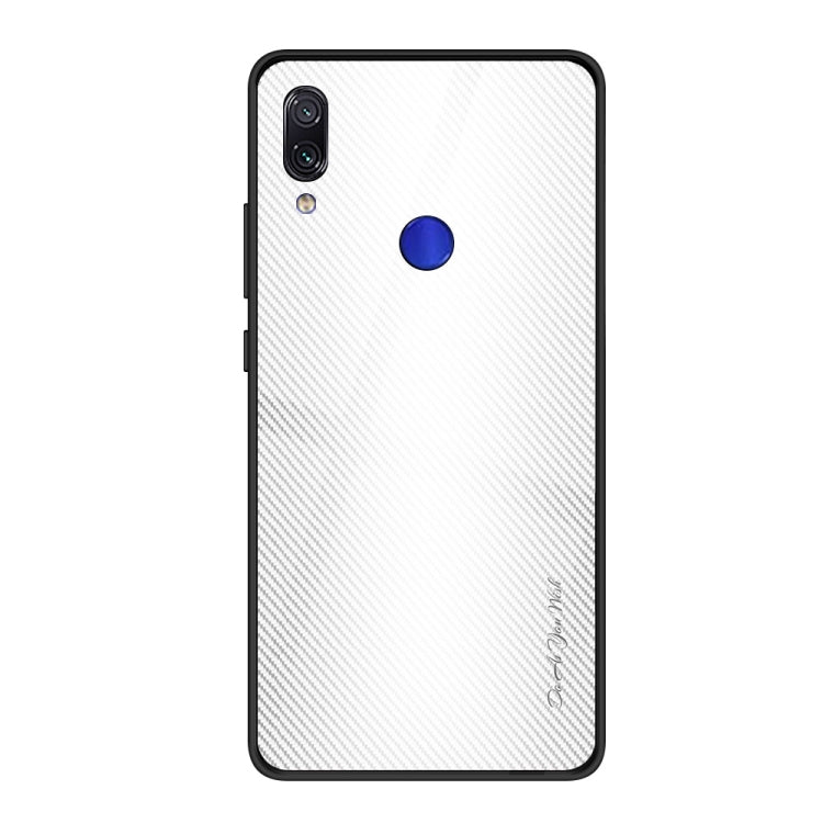 For Xiaomi Redmi Note 7 Texture Gradient Glass Protective Case