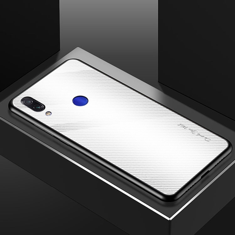 For Xiaomi Redmi Note 7 Texture Gradient Glass Protective Case