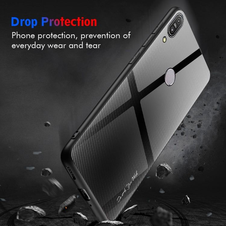 For Asus ZenFone Max Pro M1 ZB601KL Texture Gradient Glass Protective Case