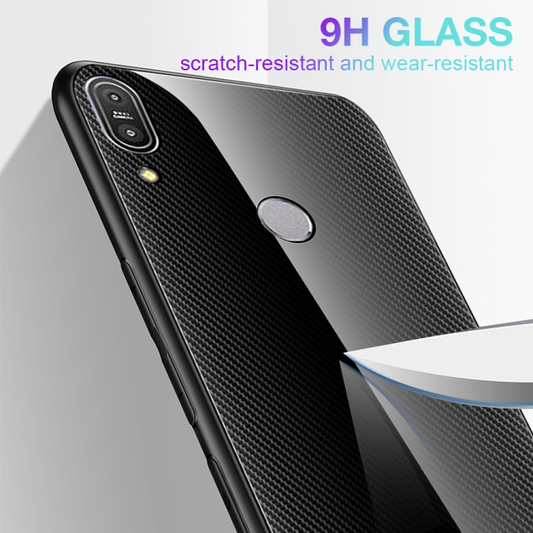 For Asus ZenFone Max Pro M1 ZB601KL Texture Gradient Glass Protective Case