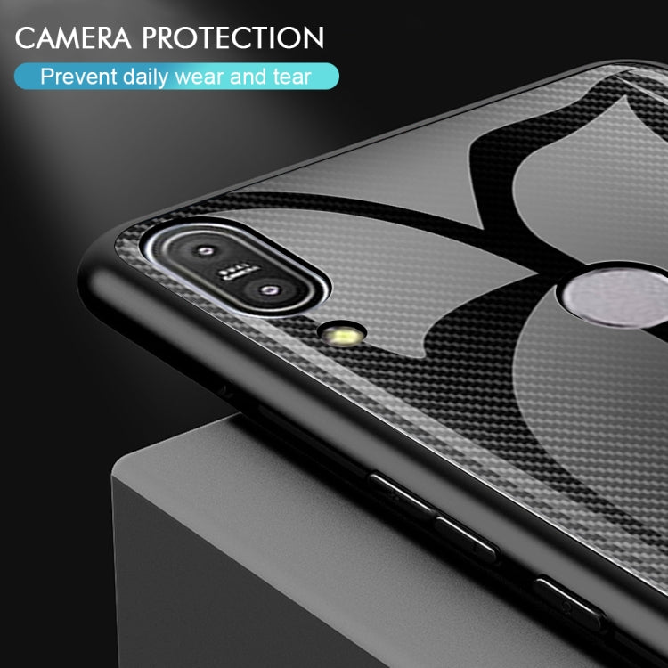 For Asus ZenFone Max Pro M1 ZB601KL Texture Gradient Glass Protective Case