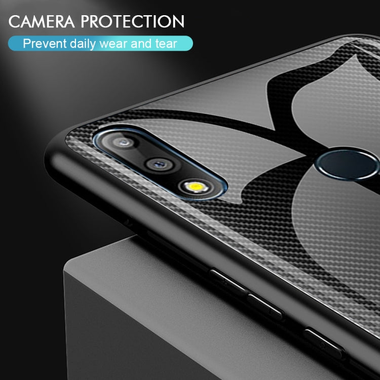 For Asus ZenFone Max Pro M2 ZB631KL Texture Gradient Glass Protective Case