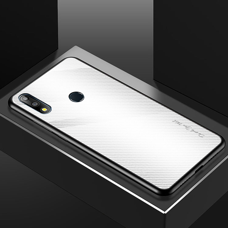 For Asus ZenFone Max Pro M2 ZB631KL Texture Gradient Glass Protective Case
