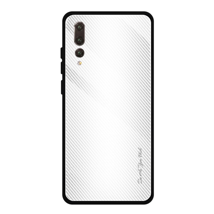 For Huawei P20 Pro Texture Gradient Glass Protective Case