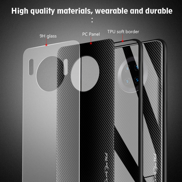 For Huawei Mate 30 Pro Texture Gradient Glass Protective Case