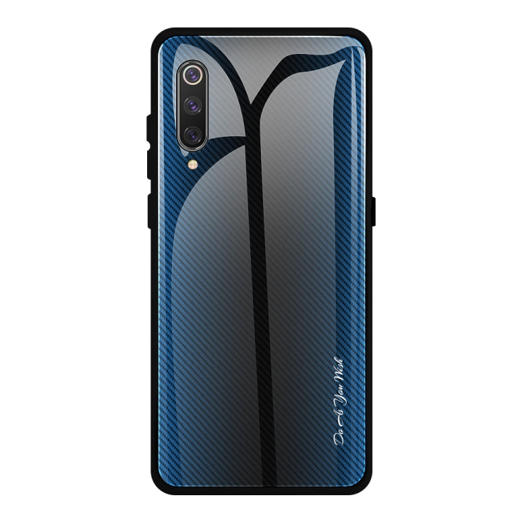 For Xiaomi 9 SE Texture Gradient Glass Protective Case