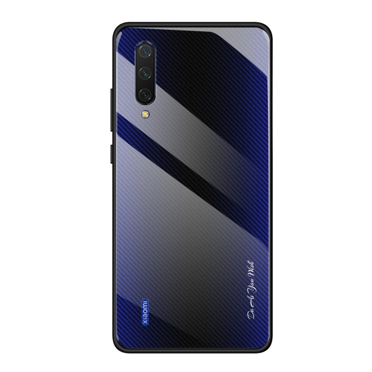 For Xiaomi CC9 / A3 Lite Texture Gradient Glass Protective Case
