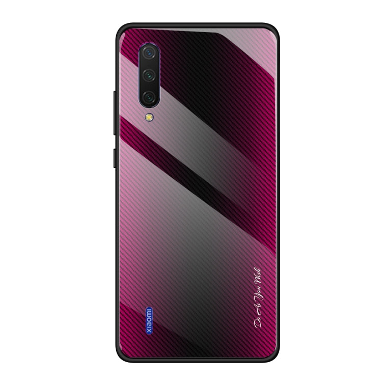 For Xiaomi CC9 / A3 Lite Texture Gradient Glass Protective Case