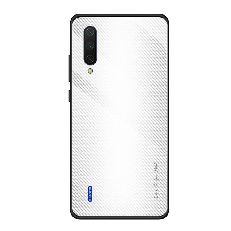 For Xiaomi CC9 / A3 Lite Texture Gradient Glass Protective Case