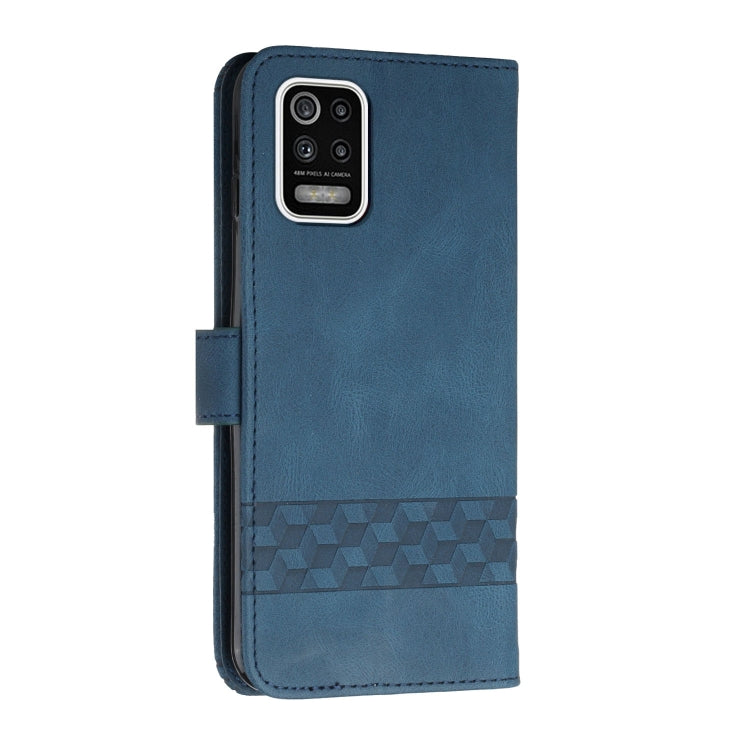 For LG K42 Cubic Skin Feel Flip Leather Phone Case
