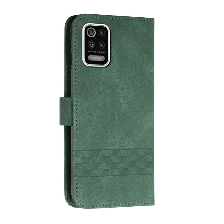 For LG K42 Cubic Skin Feel Flip Leather Phone Case