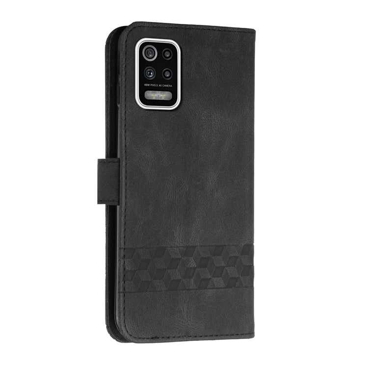 For LG K42 Cubic Skin Feel Flip Leather Phone Case