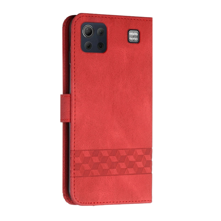 For LG K92 5G Cubic Skin Feel Flip Leather Phone Case