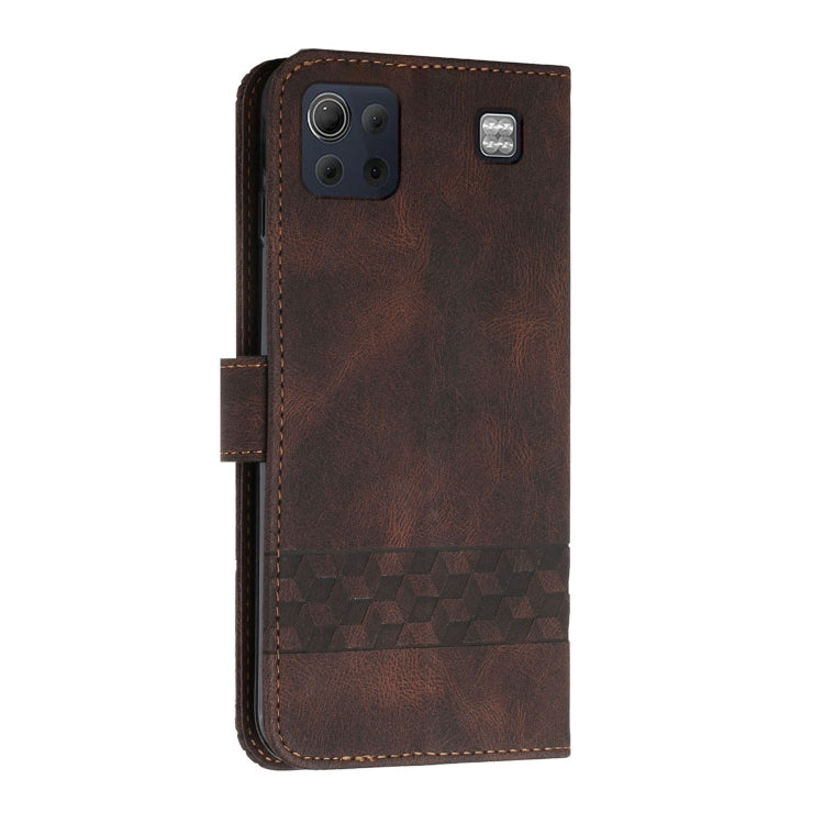 For LG K92 5G Cubic Skin Feel Flip Leather Phone Case