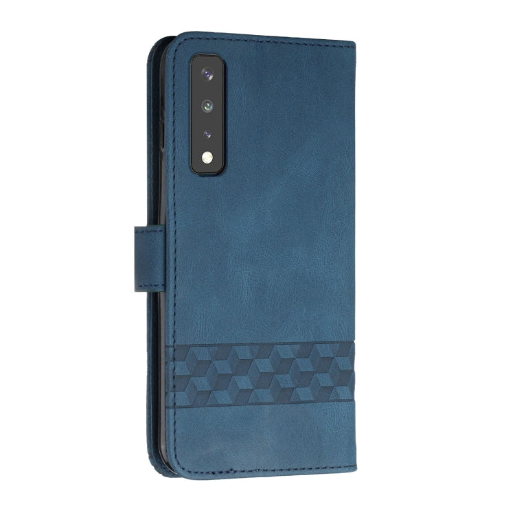 For LG Stylo 7 4G Cubic Skin Feel Flip Leather Phone Case